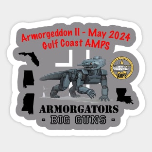 Armorgeddon II - Front and Back Sticker